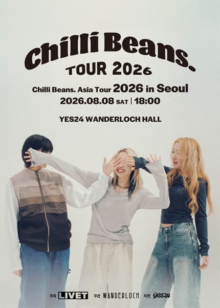 Chilli Beans. Asia Tour 2026 in Seoul