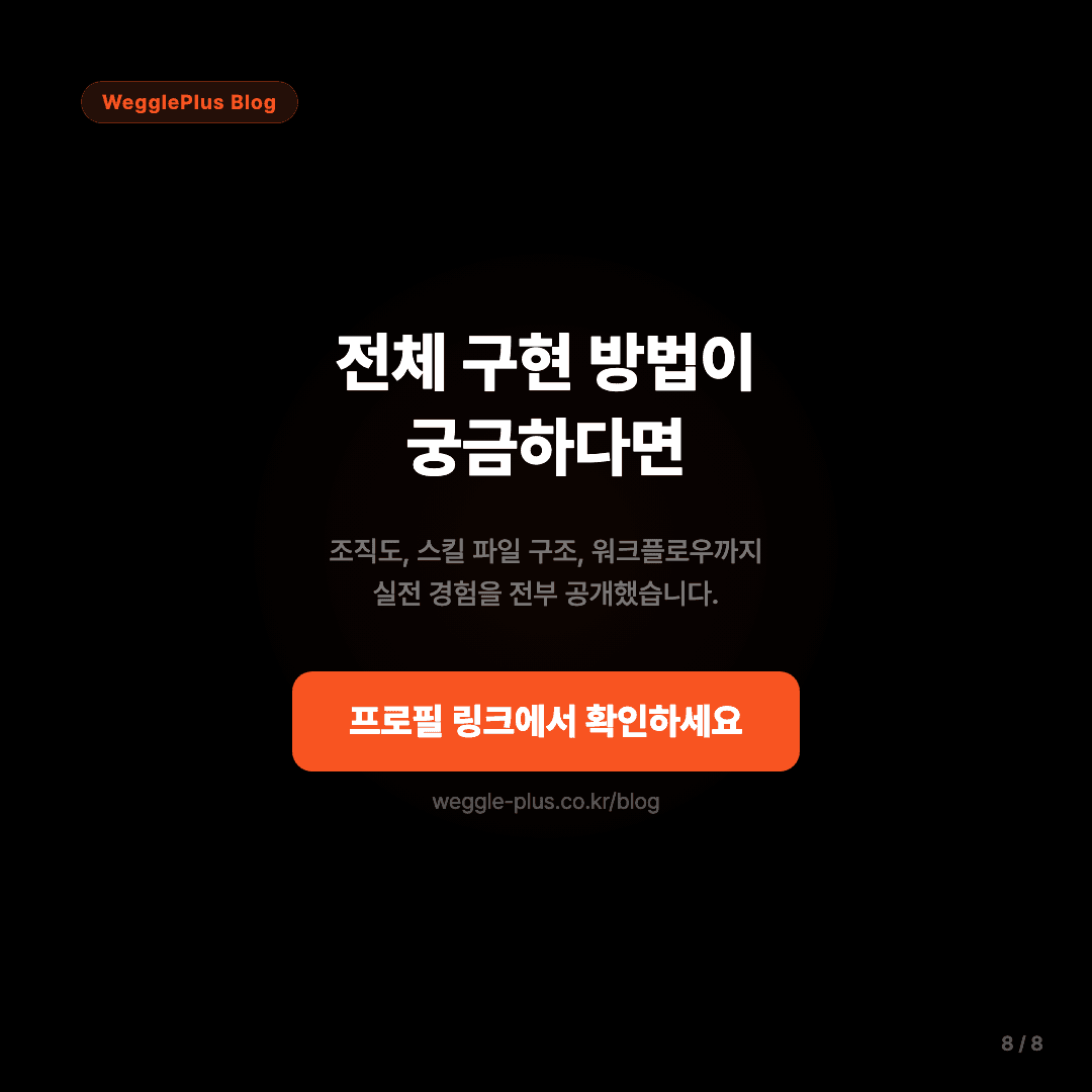 마크다운 파일로 소프트웨어 회사를 만들었다 슬라이드 8/8