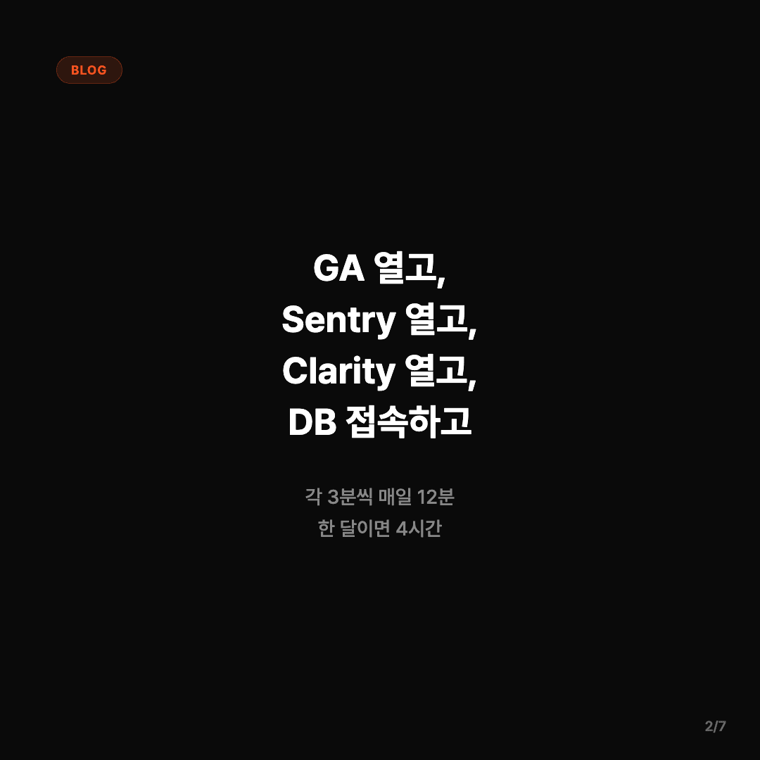 매일 아침 4개 도구, Slack 한 줄로 줄었다 슬라이드 2/7